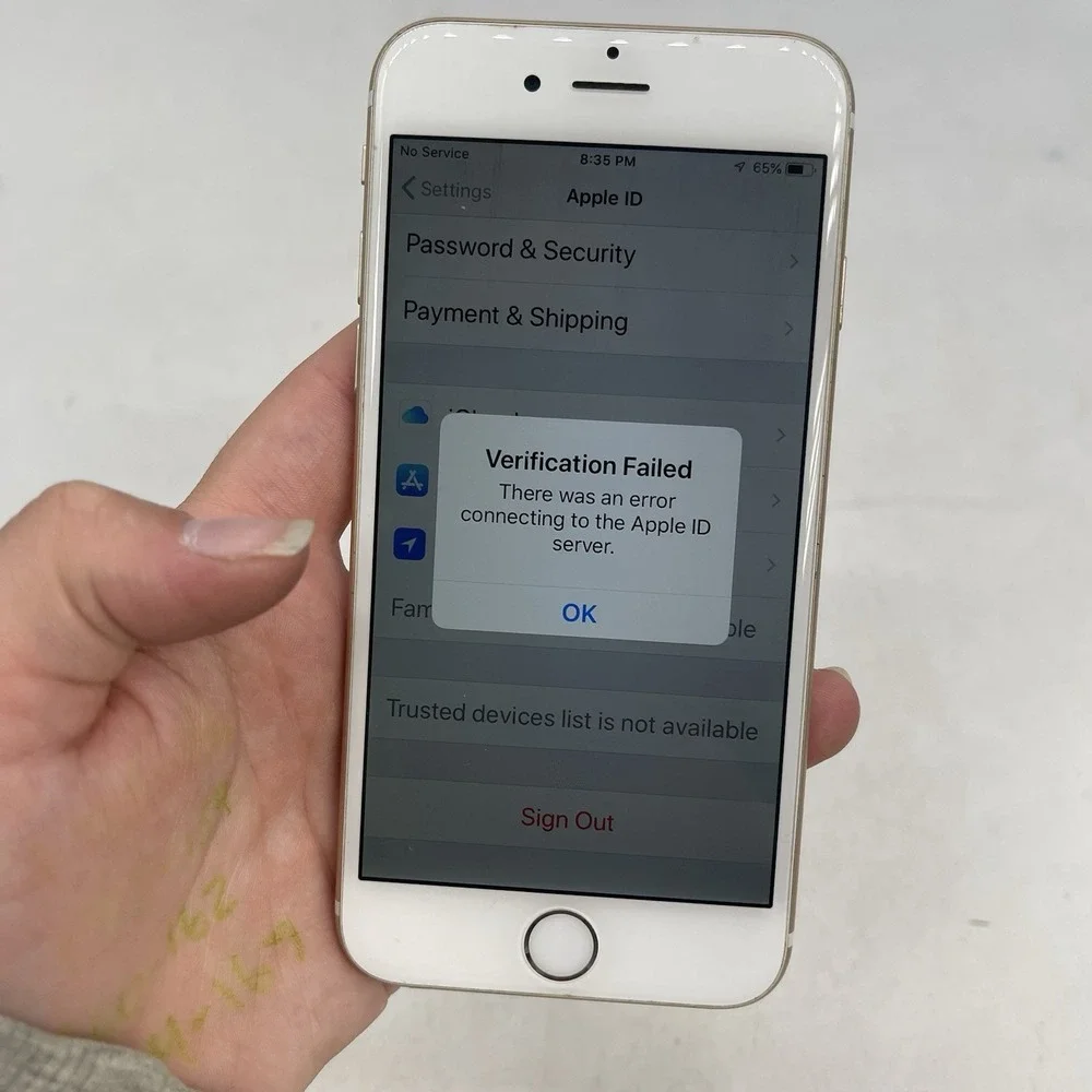 Broken Apple iPhone 6s 16GB Silver A1549 In Box Parts Only